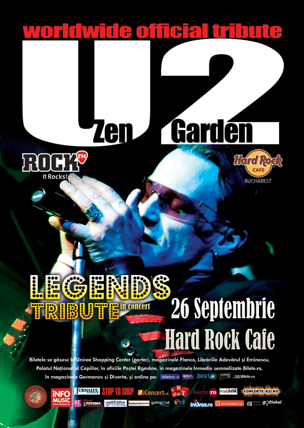 Tribut U2 cu Zen Garden la Bucuresti
